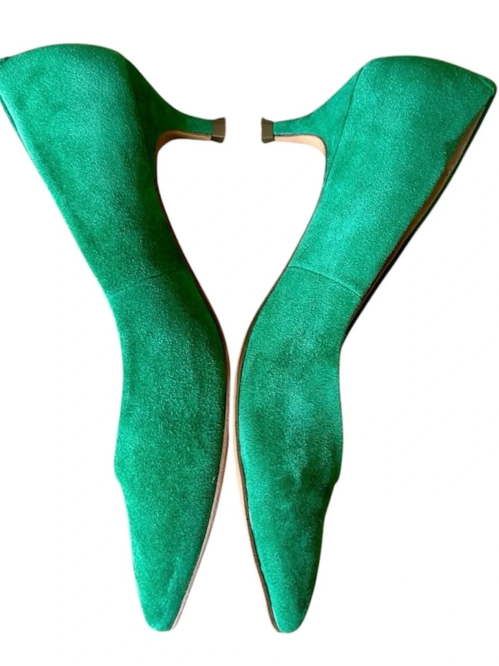 Vionic Josie Kitten Heel Emerald Suede Size 7 EUC